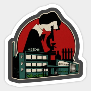 Vintage Lady Scientist Sticker